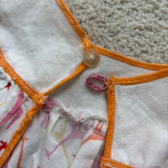 Vintage Handmade Giraffe Print Toddlers Dress - Picture 4 of 12